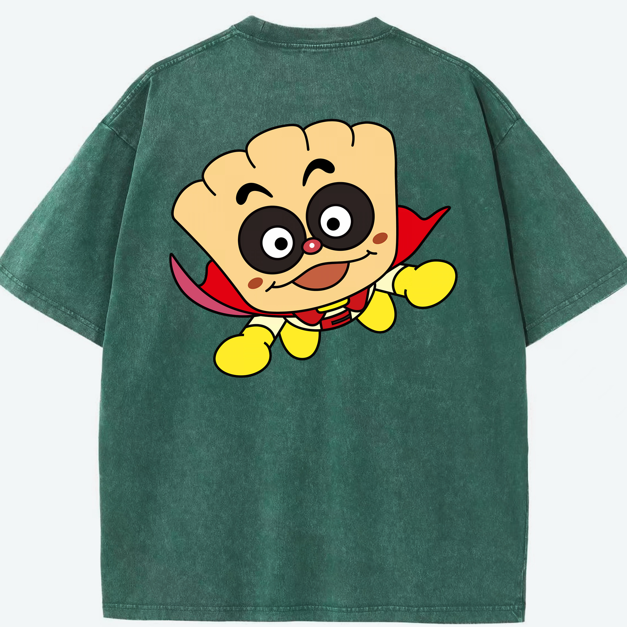 （画像用） アンパンマン Anpanman 綿100% ヴィンテージ風 半袖Tシャツ（背面プリント）